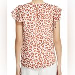 Lafayette 148  NewYork Animal Print Ruffle Blouse Size XXL Photo 8
