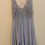 Free People  Adella Light Blue Crochet Swing Dress, Size Small Photo 7