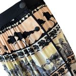 Vntg 80’s Dorothy Schoelen Safari Print Maxi Skirt Black Size 6 Photo 4