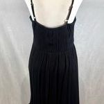 Lily Morgan black lace up lace bodice flowy dress size small Photo 2