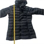 Eddie Bauer  Womens EB650 Down Puffer Jacket Parka L Black Hooded Full Zip Winter Photo 6