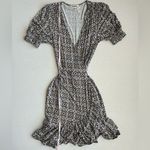 Boden Dress Women's Black Opulent Pome Ruffle Wrap Jersey Mini 4R Size undefined Photo 5