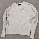 Tahari Cableknit Sweater White Photo 1