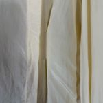 Cesarani Vintage 100% Silk Ruffled Collar and Sleeves Blouse Light Yellow Photo 3