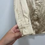 J. McLaughlin  Denver Blouse XS NWT $198 Champaign Button Collar Long Sleeve Satin Photo 1