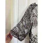 XCVI  Crochet Open Knit Tie Dye Abtract Tunic Top Size XL Lagenlook Artsy Boho Photo 5