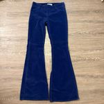We The Free  Blue Corduroy Flare Pants Size 29 High Rise Bell Bottoms Photo 1