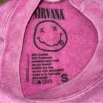 Nirvana  Tie-Dye Smiley Face 90’s Logo Crewneck Sweatshirt Photo 5