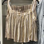 Final Touch  - Striped Beige and Yellow Sleeveless Top and Shorts Photo 0