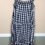 Old Navy  Women’s Buffalo Check Plaid Black White Tiered Tank Maxi Dress Photo 5
