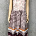 BASS Bohemian Lace and Gingham vintage Maxi Dress rare sz M Pink Size M Photo 1
