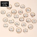 NEW 23pc Gold Stackable Rings – Eye, Moon, Wave & Geometric Designs Photo 2