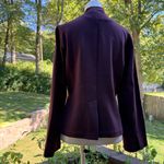Eileen Fisher  Deep Purple Blazer wool blend size s small cardigan jacket Photo 3