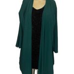Dennis Basso Dennis BY  size medium blouse green cardigan and black shirt Photo 1