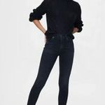 AGOLDE Sophie Shout Distressed Chewed Hem Black mid rise Skinny Jeans Photo 1