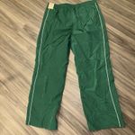 Nike NEW Windrunner Women's High-Waisted Woven Open-Hem Gorge Green Pants NWT XL Photo 2