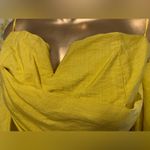 Lulumari LulúMari Off the shoulder puff sleeve mustard yellow top size L Photo 4