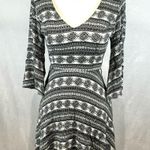 Blush Boutique black and white backless tassel dress size small Photo 2