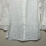 Reformation Linen Ruffle Shirt Photo 3