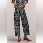 Anthropologie  Maeve The Ettie High Rise Wide Leg Crop Pants Floral Size 27 NEW Photo 1