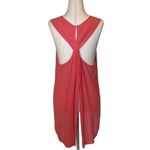 BCBGMAXAZRIA Pink Coral Sleeveless Top Draped Back Tank Blouse Size M Photo 1