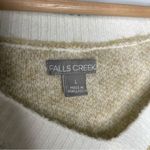 Falls Creek  V-Neck Leopard Print Sweater (Large) Photo 4