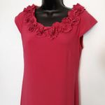 MSK pink ruffle shift dress Size 4 Photo 2
