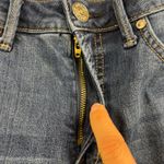 Seven7  Step Fray Raw Hem Mid Rise Crop Fashion Jeans Medium Wash Size 4 Photo 4