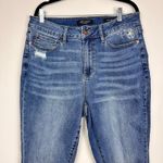 Judy Blue  Women's High Waist Skinny Fit Boho Embroidered Dandelion Jeans Sz 14W Photo 8