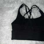 Lululemon  Energy Bra Long Line Texture in Black size 6 Ribbed Sports Bra Photo 3