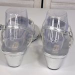 Simply Vera, Vera Wang SIMPLY VERA/VERA WANG Serena Silver Metallic Jeweled Wedge Sandals-9 Photo 3