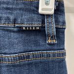 Risen Frannie Palazzo Raw Hem Jeans Size 5/27 Dark Wash Wide Leg Cropped EUC Photo 9