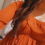 Decree  Burnt Orange Flowy Blouse  Photo 4
