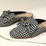 BP  ‘Maddy’ black and white gingham mules size 6.5 Photo 2