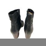 Frye  Stella Zip Short Ankle Heeled Black Leather Booties Sz 10 Photo 7