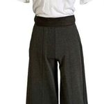AGIAE STEFANI Cropped Wide Leg Gaucho Pants Brown Green Size Small Japanese Photo 0