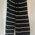 American Eagle Large black and white striped knit pants  Photo 0