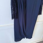 City Chic Elegant Long Sleeve Lace Tulip Hem Dress in Navy SZ M 18 NWT Photo 5