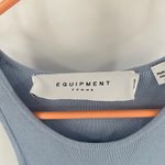 Equipment FEMME Tank Size Small Light Blue Racer *SAMPLE Stretch Ribbed Luxury Photo 3