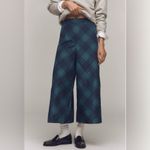 Anthropologie NWT | Maeve Taffeta Printed Cropped Wide Leg Pants | XS Photo 2