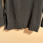 Aerie Black Chenille Oversized Chunky Knit Turtleneck Sweater Size XS Photo 3