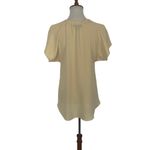 Ellery Women Blouse Top Yellow Crewneck Short Sleeve Designer 0 Photo 3