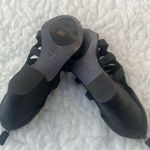 Eileen Fisher Women's Black Leather Cage Strap Back Zip Heeled Sandals Size 9 Photo 5