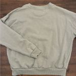 American Eagle  Crewneck Sweatshirt Women’s Small Green Butterfly Graphic Photo 2