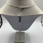 Black Wood Cross Green Stone Silver Tone With Silver Plated Chain 20” Unisex Multiple Photo 4