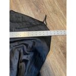 Victoria's Secret Victoria’s Secret SILK Midi Black Slip Dress Size Medium V-Back Pink Accent Photo 6