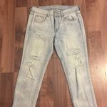 American Eagle NWOT Boy Crop Jeans Size 2 Bleached Destroyed Photo 0