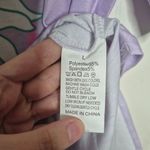 Lavender Y2K General Graphic Tee with Gold Fringe Size Large NWOT Purple Photo 2