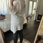 Antica Sartoria Women’s White One Size Boho Flowy Dress Tunic Top NWT Photo 3