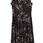 Ronni Nicole Ronnie Nicole animal print sleeveless dress V-neck asymmetrical hem flattering Photo 0